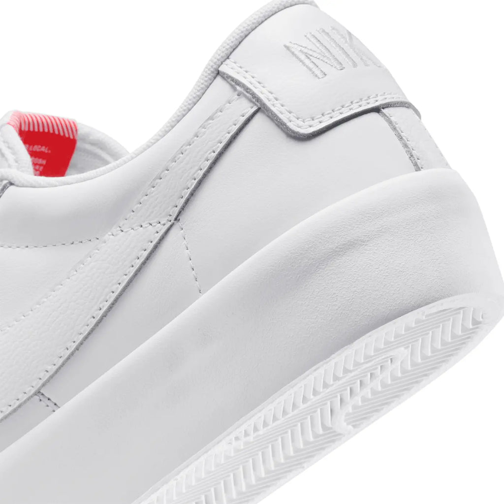 Nike SB Zoom Blazer Low Pro GT ISO Shoes - White / White - White - heel