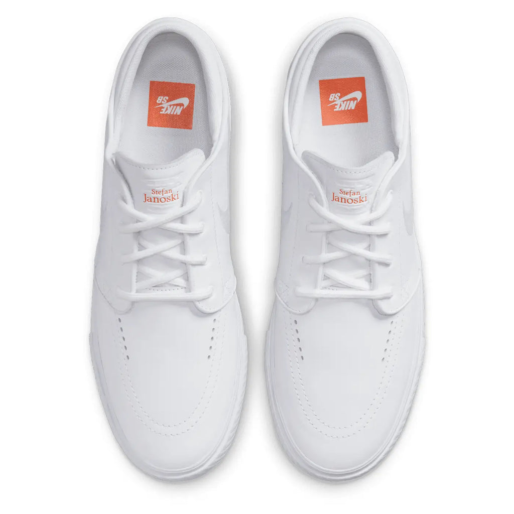 Nike SB Zoom Janoski OG+ ISO Shoes - White / White - White - top