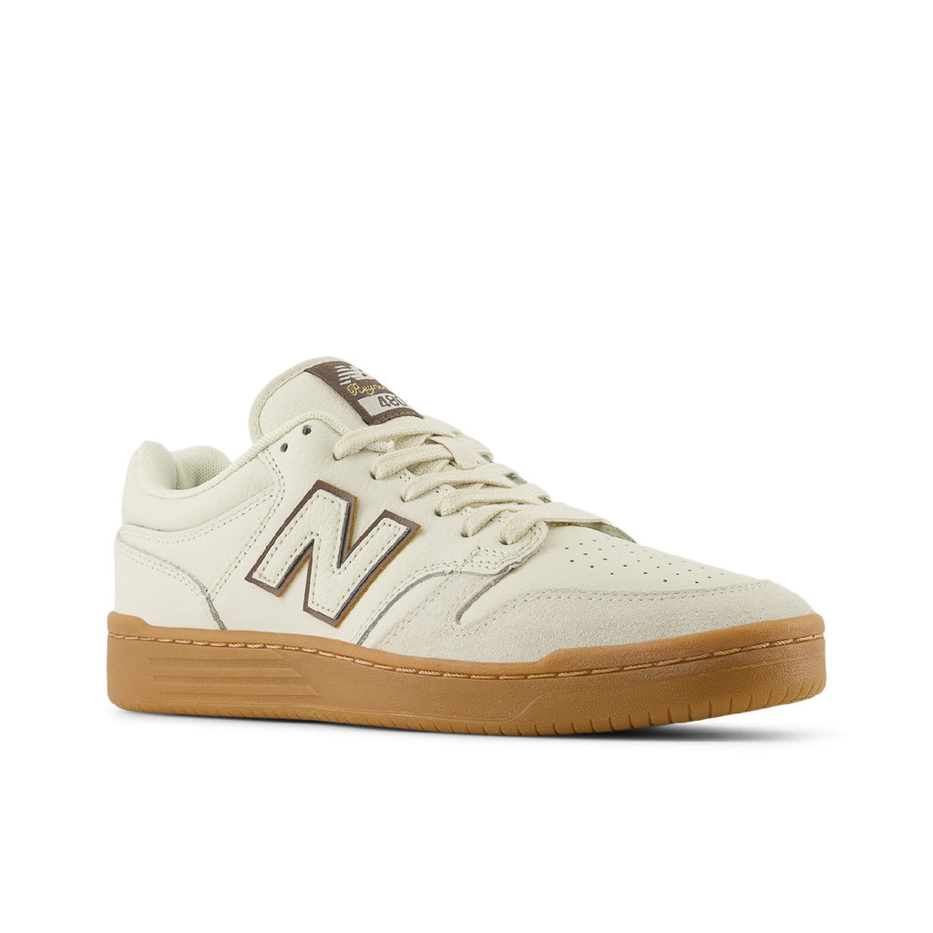 New Balance Numeric NM480 Shoes - Sea Salt / Brown - side