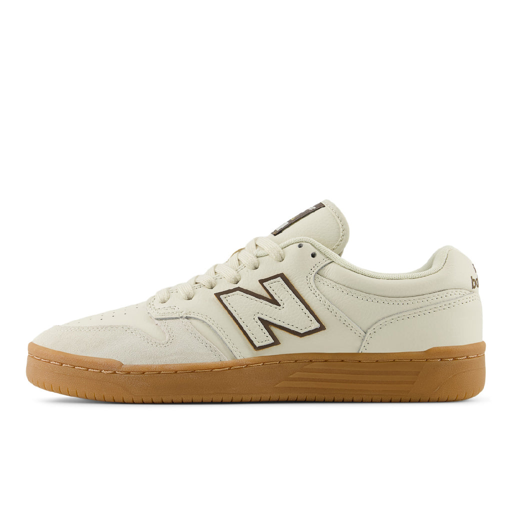 New Balance Numeric NM480 Shoes - Sea Salt / Brown - side3