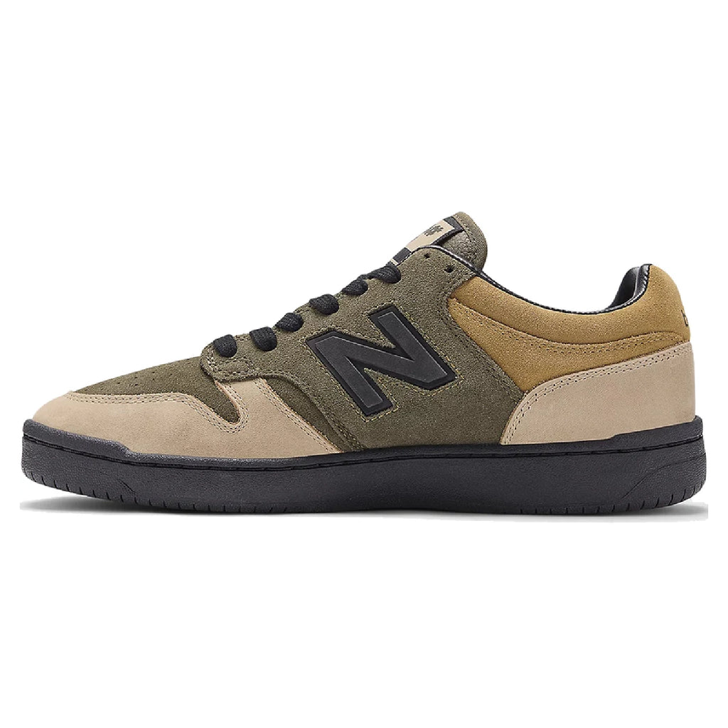 New Balance Numeric NM480 Shoes - Olive / Tan - Side shot