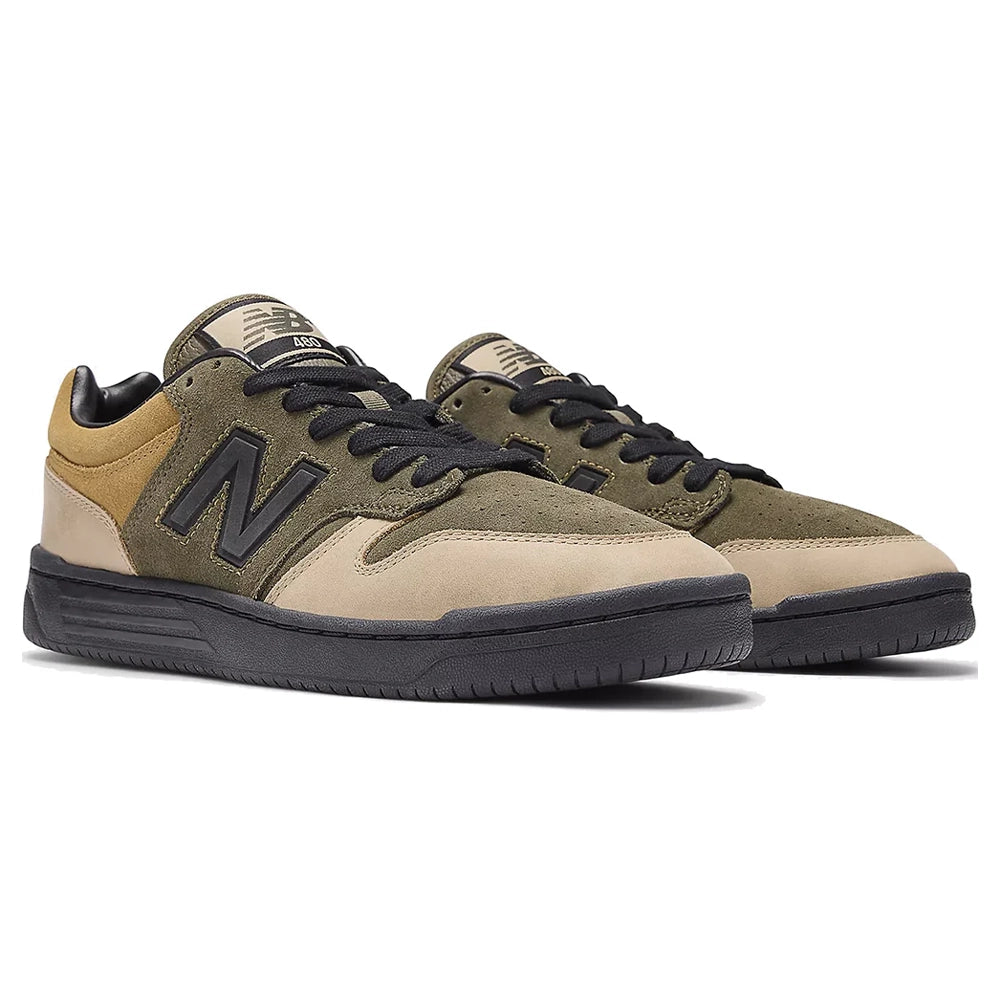 New Balance Numeric NM480 Shoes - Olive / Tan - Paired 