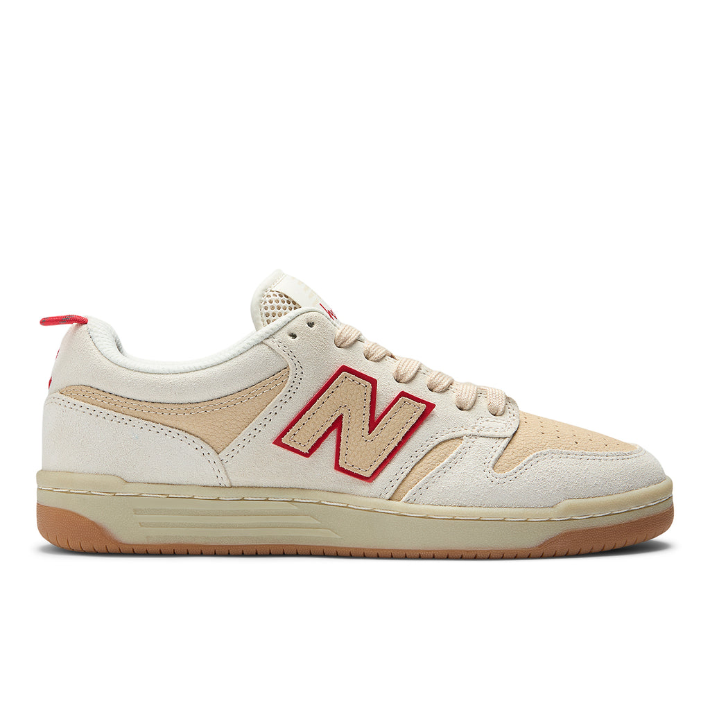 New Balance Numeric NM480 Shoes - Sea Salt / Red - main