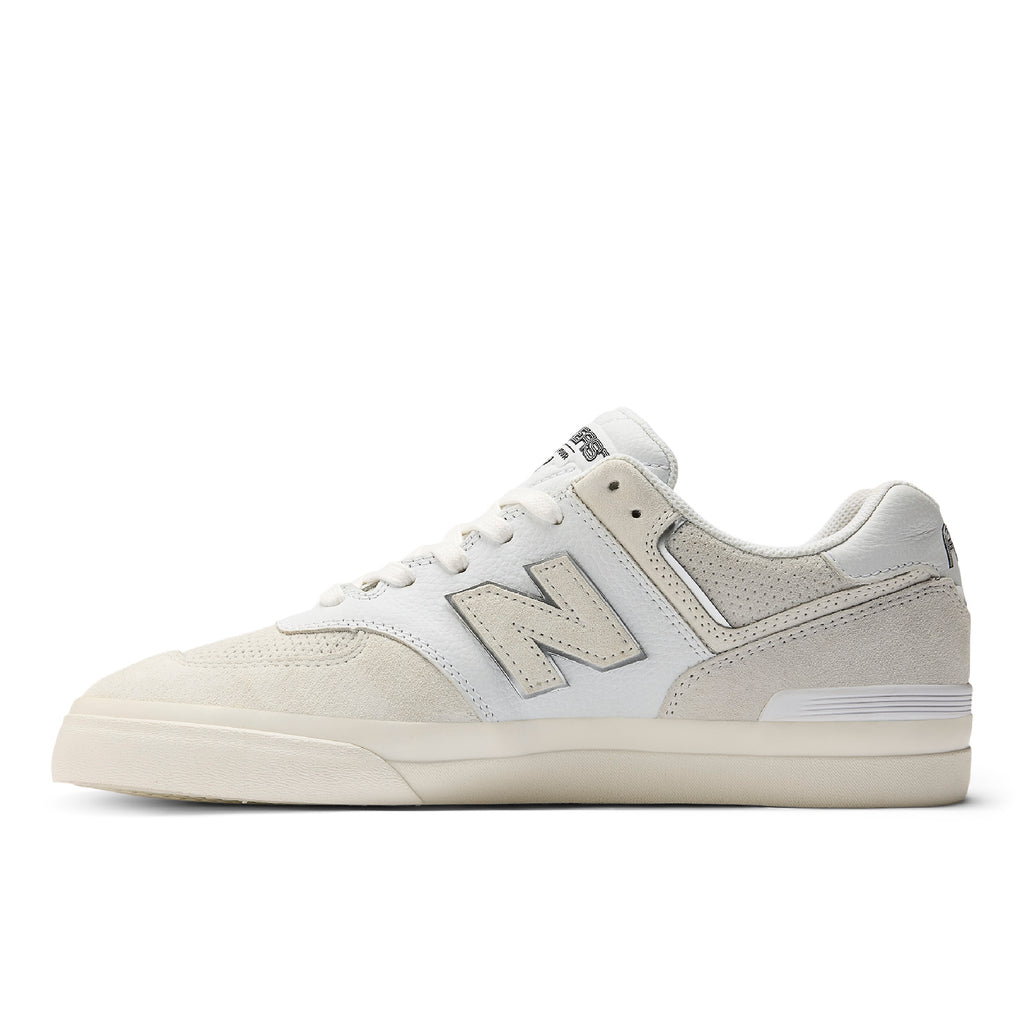 New Balance Numeric x Arrow & Beast NM574V Shoes - White / White - side