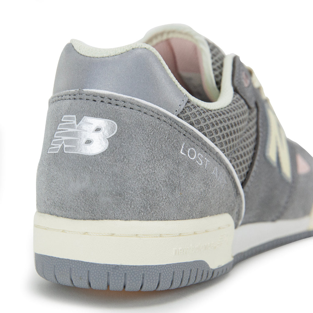 New Balance Numeric x LOST ART NM600 Tom Knox Shoes - Grey / Grey - back