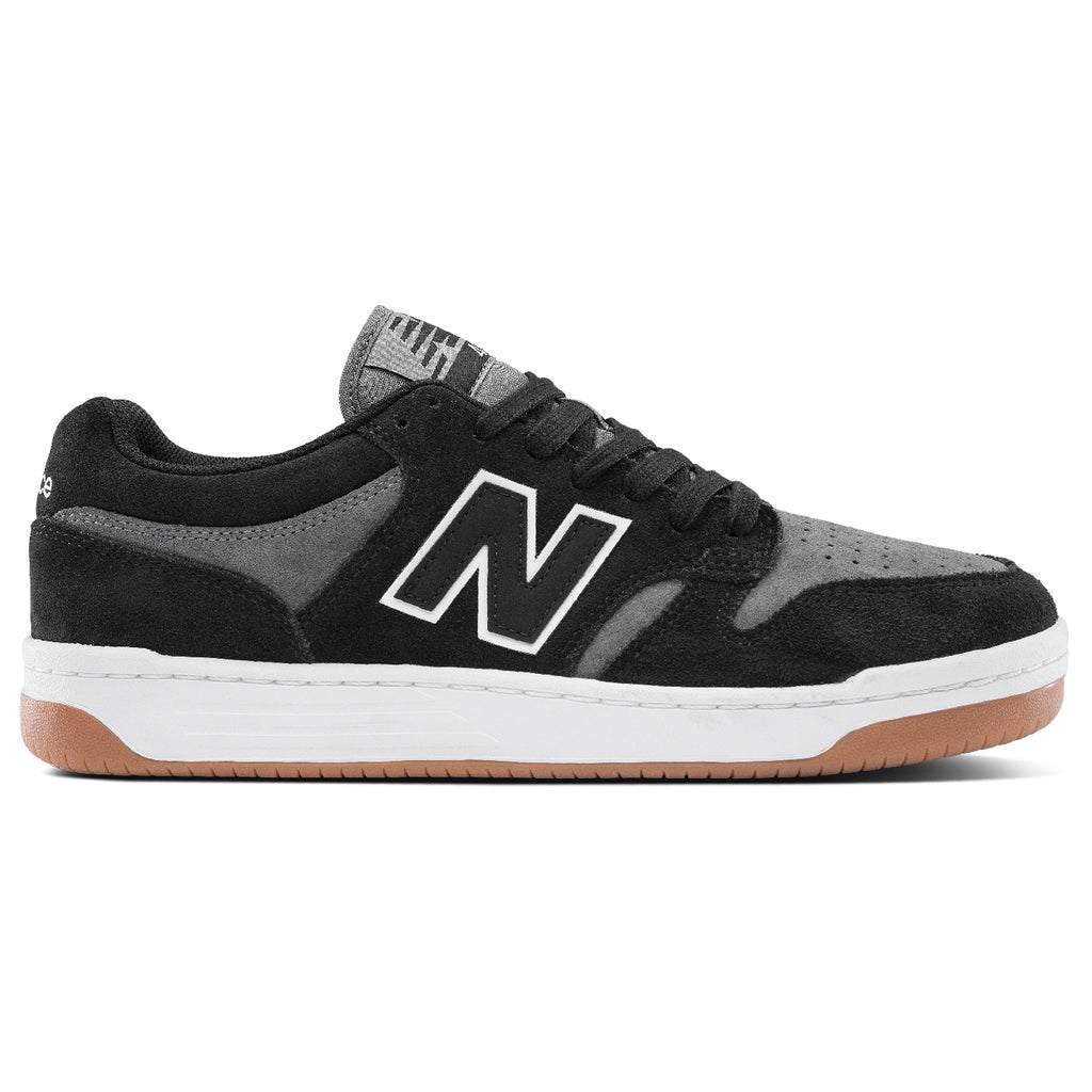 New Balance Numeric NM480 Shoes - Black / Grey - Side profile