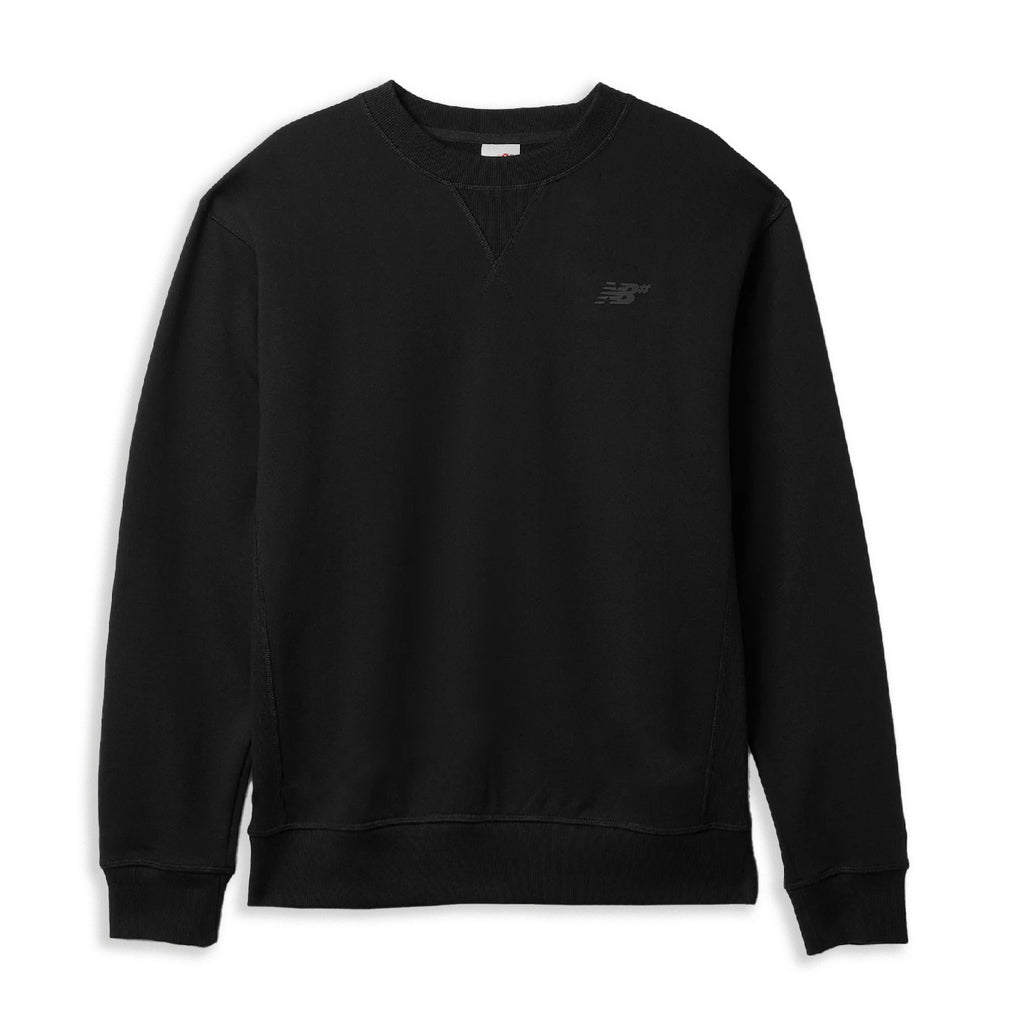 New Balance Numeric French Terry Crewneck Sweatshirt - Black - front