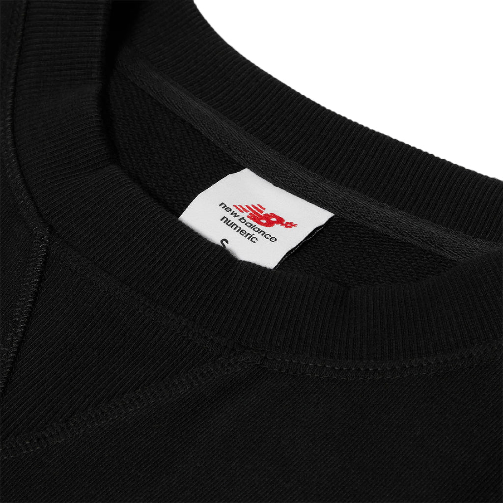 New Balance Numeric French Terry Crewneck Sweatshirt - Black - neck