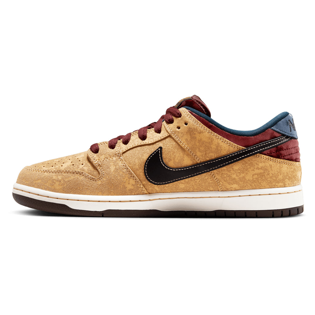 Nike SB Dunk Low Pro - Celestial Gold / Black - Dark Team Red - Inside 