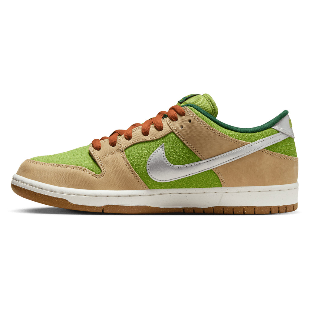 Nike SB Dunk Low Pro - Sesame / Metallic Silver - Pear - Fir