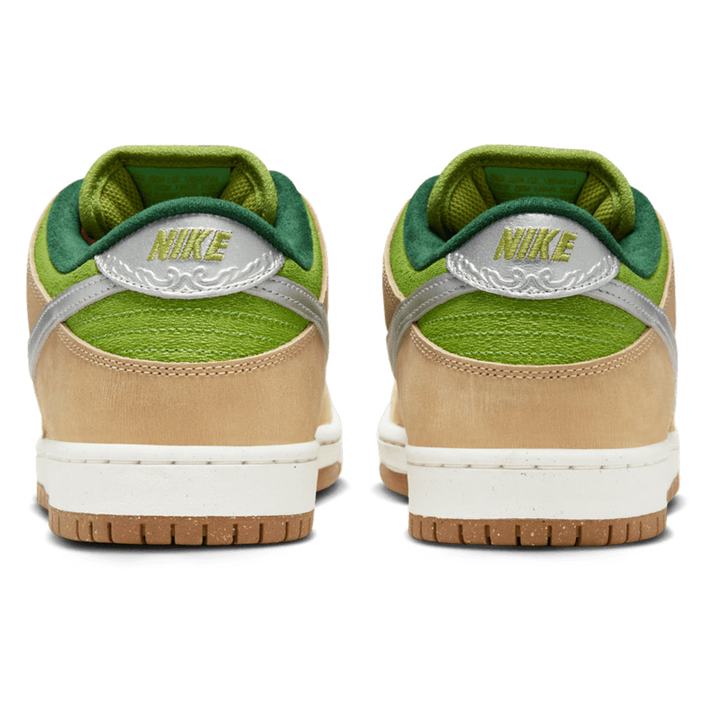 Nike SB Dunk Low Pro - Sesame / Metallic Silver - Pear - Fir