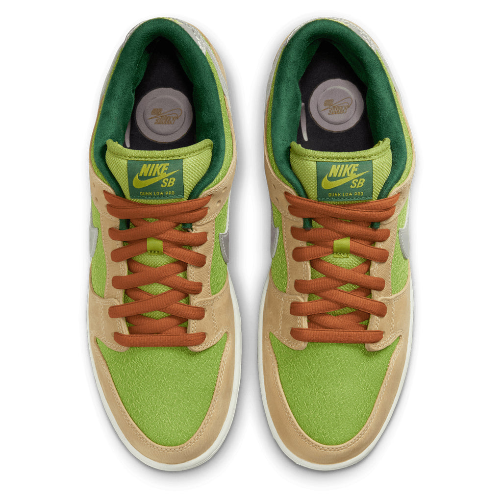 Nike SB Dunk Low Pro - Sesame / Metallic Silver - Pear - Fir