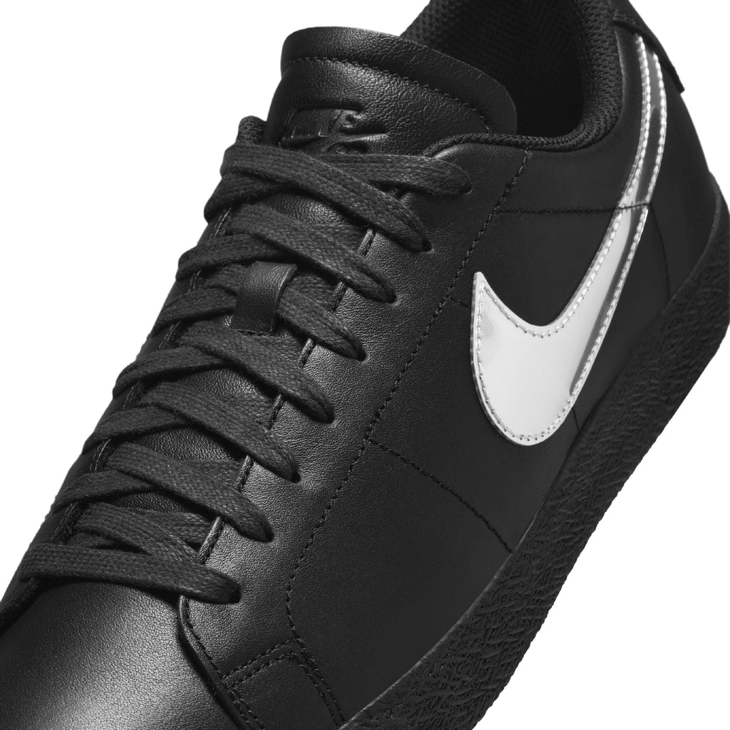 Nike SB Zoom Blazer Low x Dancer Skateboards - Black / Metallic Silver - Black - Side profile