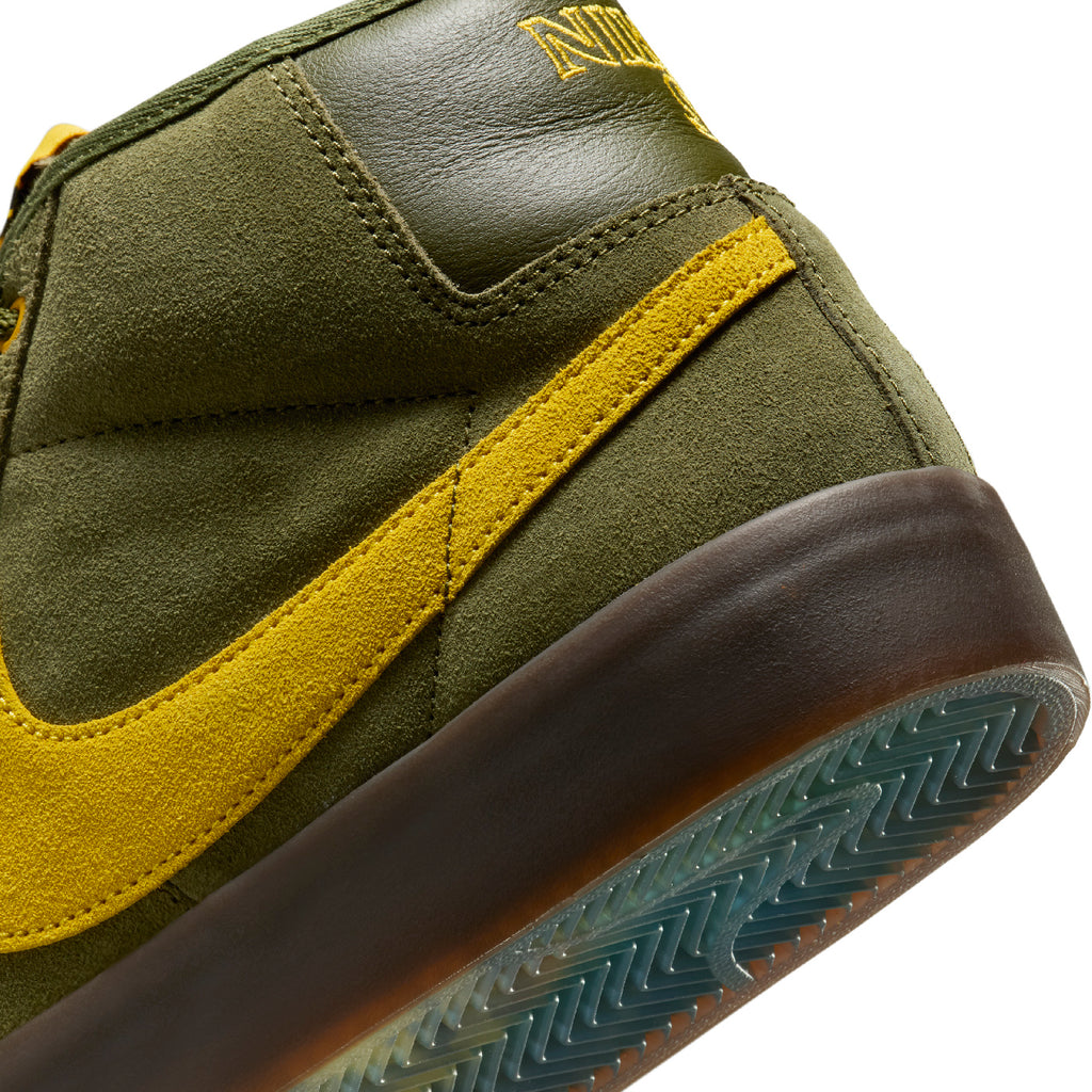 Nike SB  x ANTIHERO Zoom Blazer Mid Shoe - Rough Green / Armarillo - Rough Green - heel