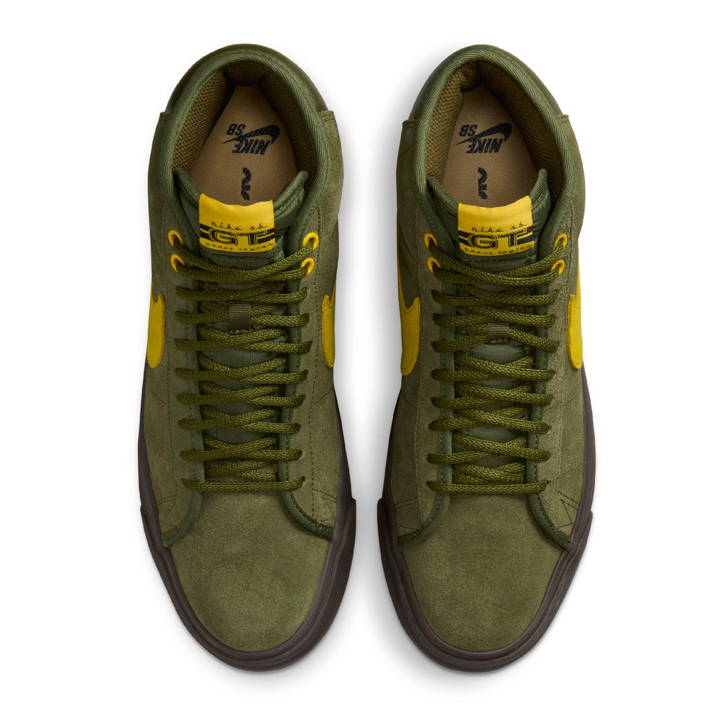 Nike SB  x ANTIHERO Zoom Blazer Mid Shoe - Rough Green / Armarillo - Rough Green - top