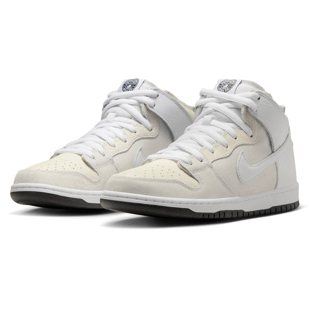 Nike SB Dunk High x ANTIHERO Shoes - White / White - Black - pair