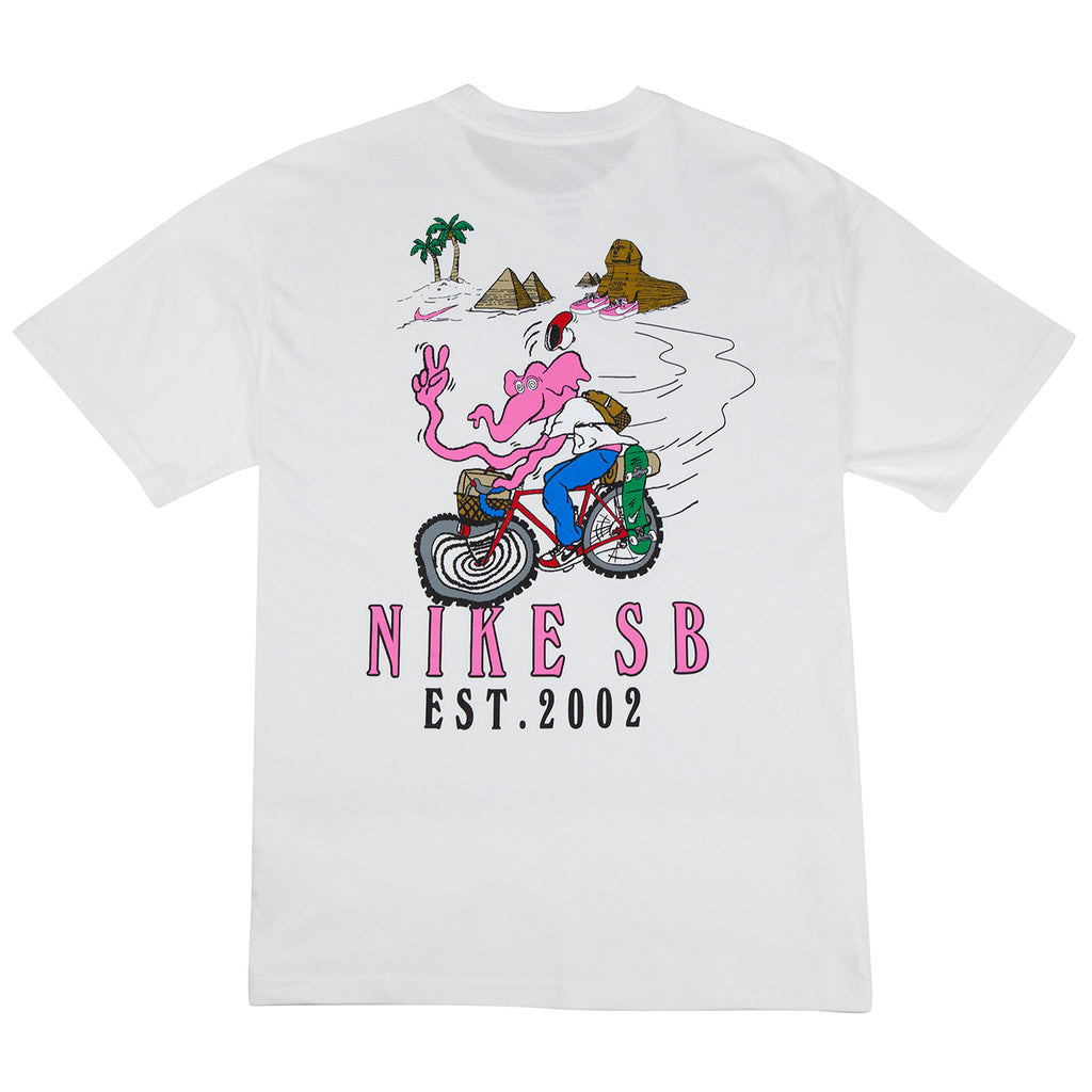 Nike SB Bike Day T Shirt - White - back