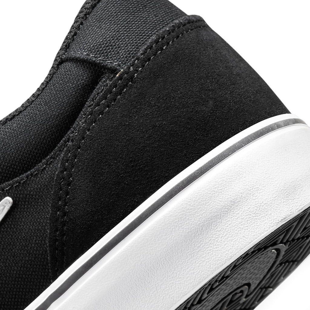 Nike SB Chron  2 Shoes - Black / White - Black - heel