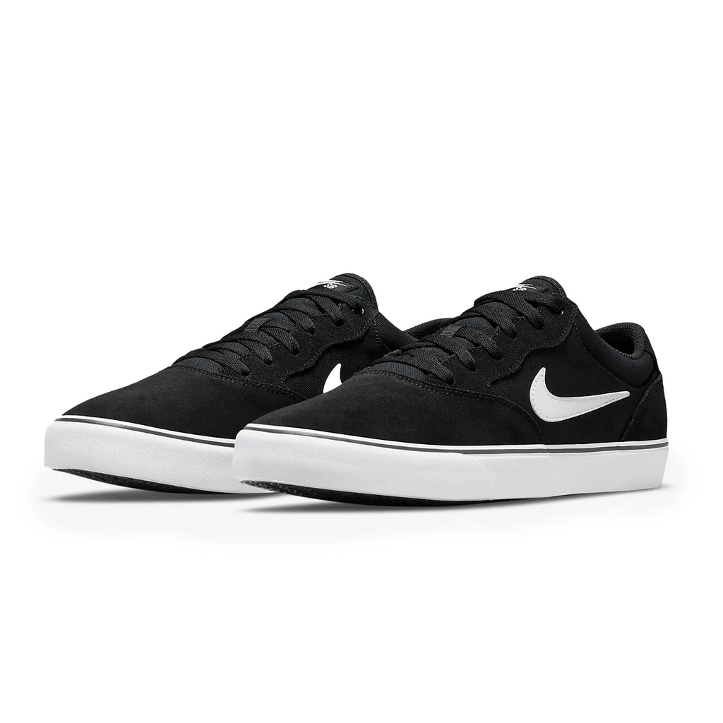 Nike SB Chron  2 Shoes - Black / White - Black - pair