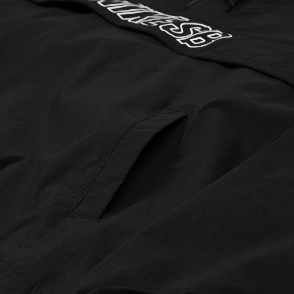 Nike SB Anorak Skate Jacket - Black / White - closeup