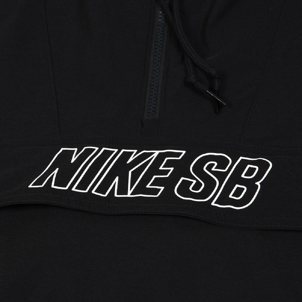 Nike SB Anorak Skate Jacket - Black / White - logo