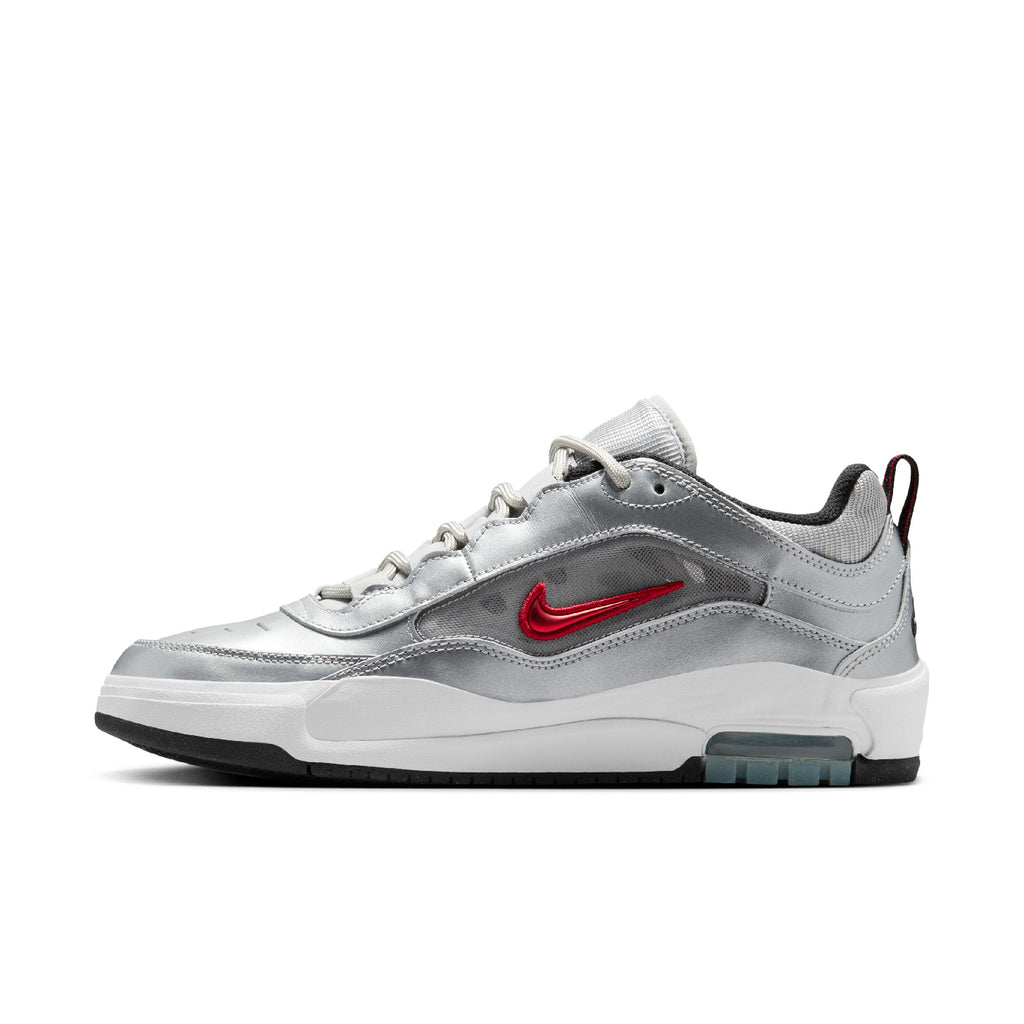 Nike SB Air Max Ishod 'Silver Bullet' Shoes - Metallic Silver / Varsity Red - side