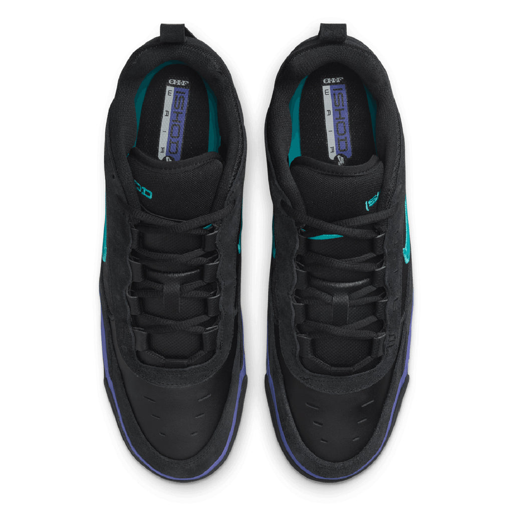 Nike SB Air Max Ishod Shoes - Black / Black - Persian Violet - Dusty Cactus - top