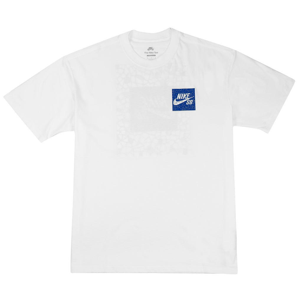 Nike SB Mosaic T Shirt - White - front