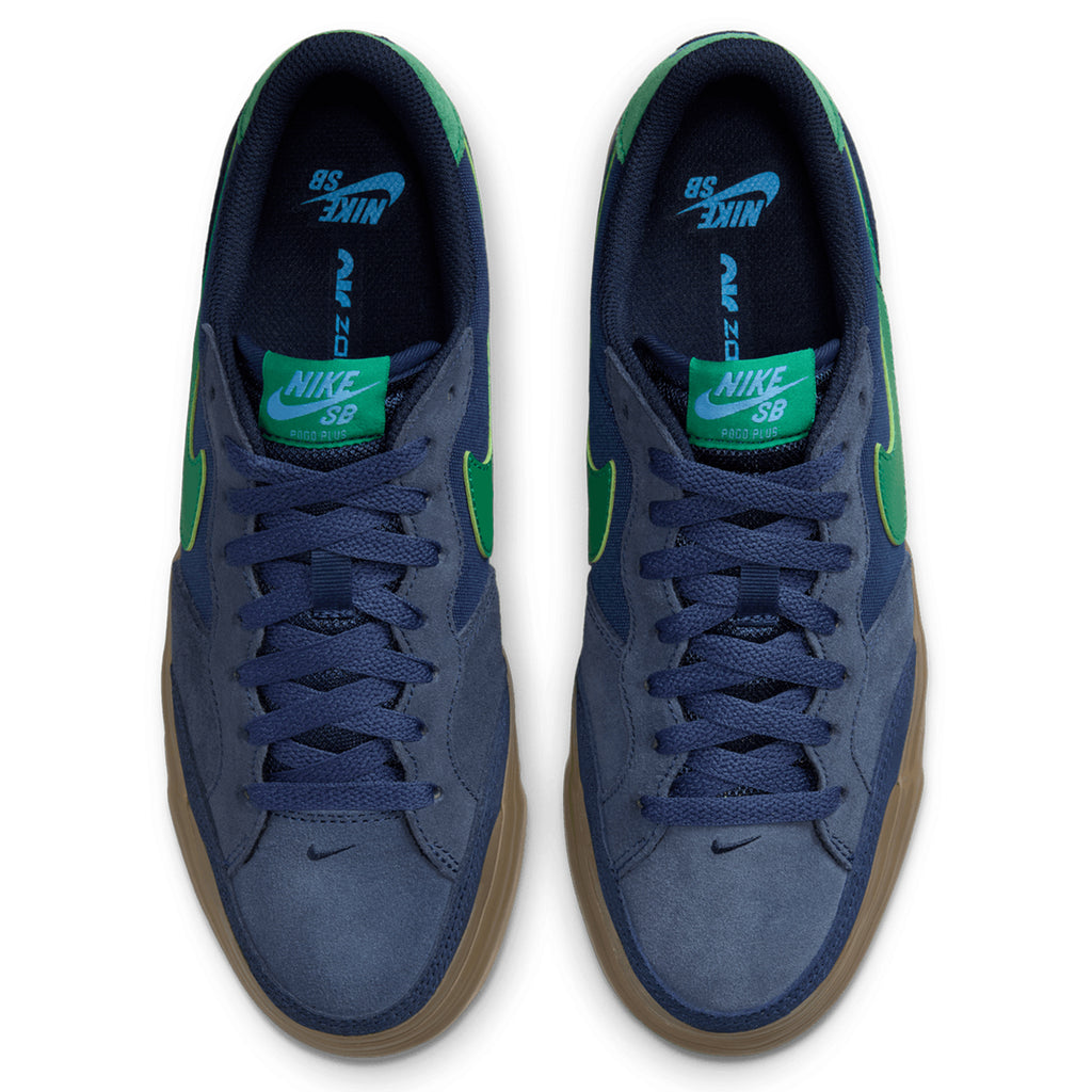 Nike SB Pogo Plus Premium Shoes - Midnight Navy / Malachite - Obsidian