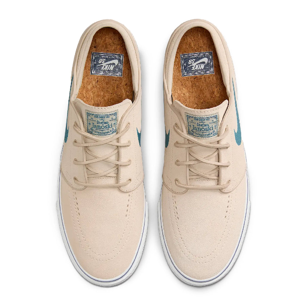 Nike SB Zoom Janoski OG+ Shoes - Sandrift / Smokey Blue - Thunder Blue - top