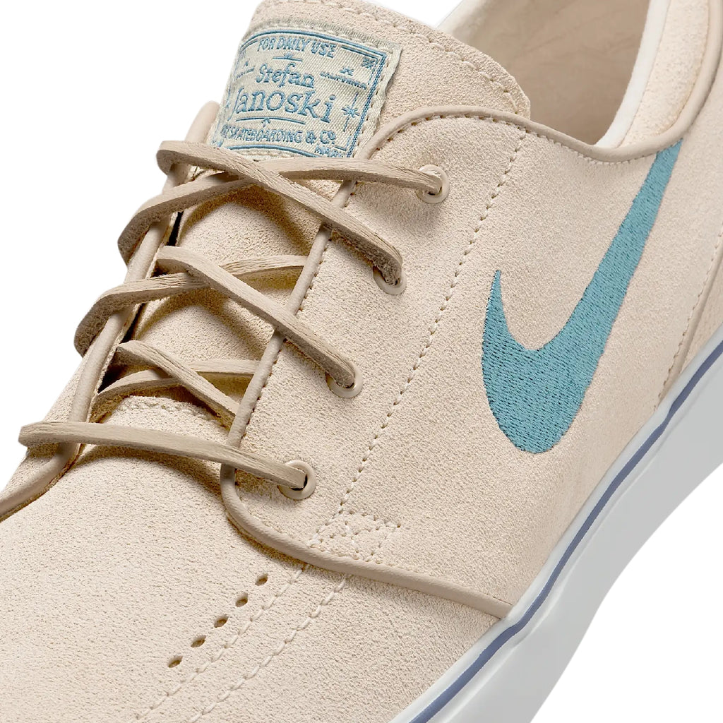 Nike SB Zoom Janoski OG+ Shoes - Sandrift / Smokey Blue - Thunder Blue - laces