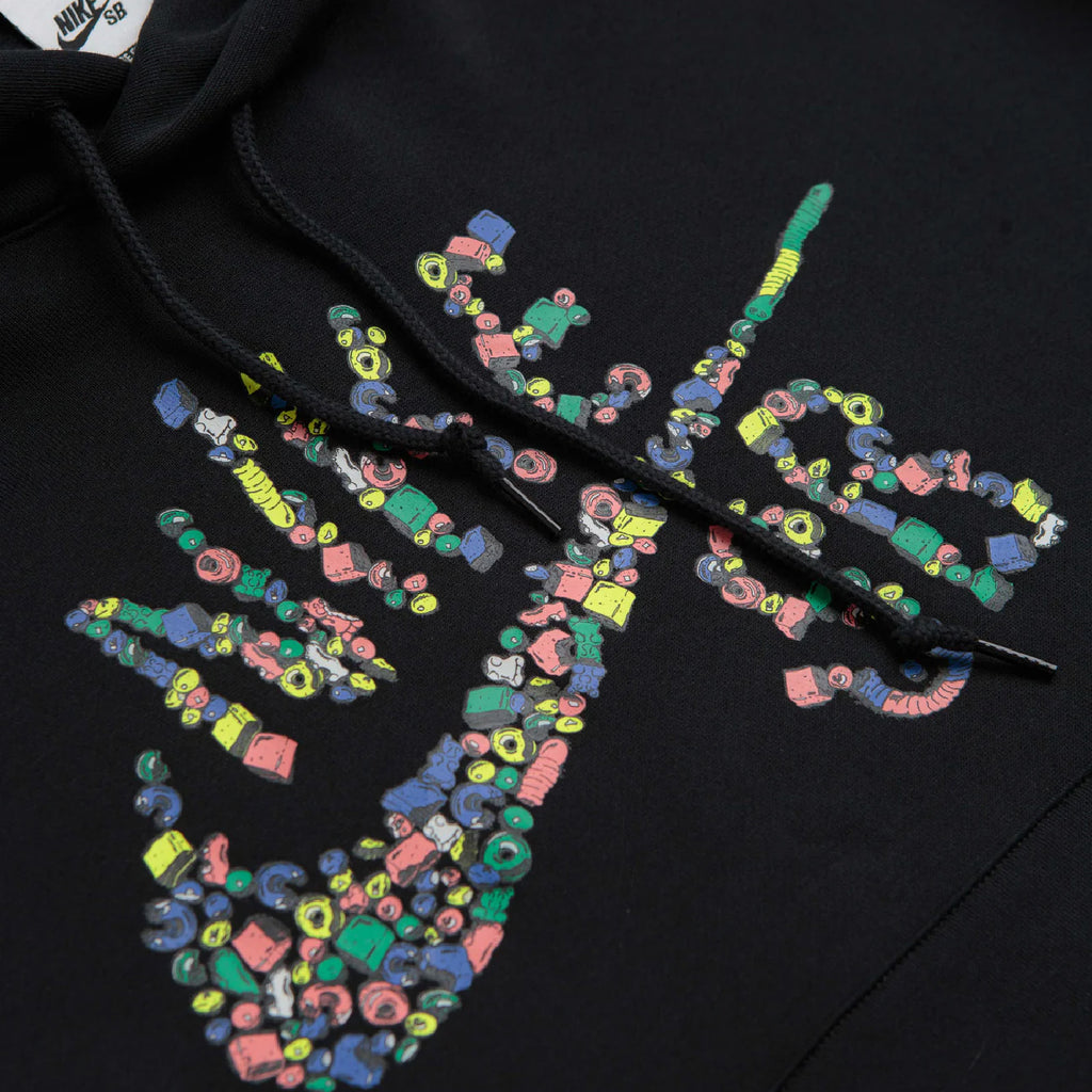 Nike SB Sugar High Hoodie - Black - close up