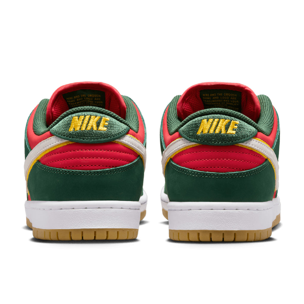 Nike SB Dunk Low Pro - Fir / White - University Gold - Fire Red - back