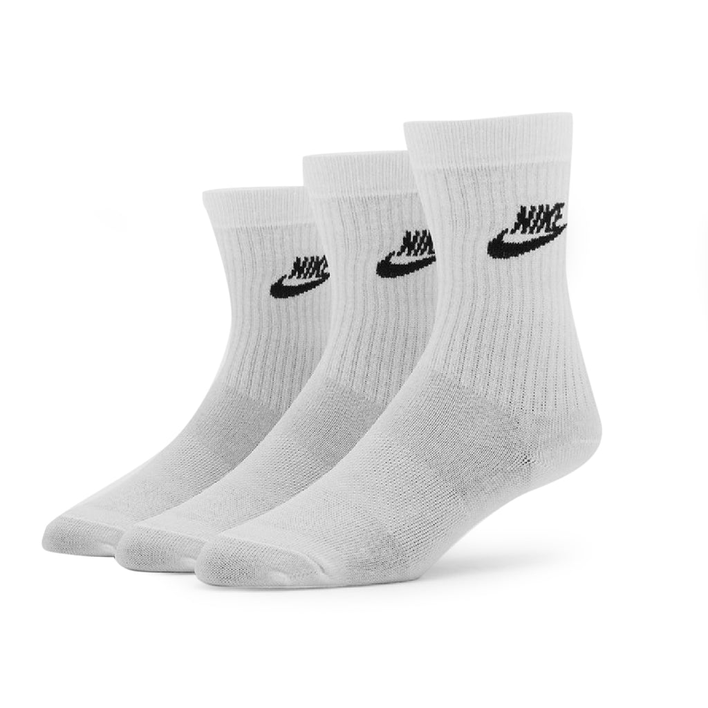 Nike Everyday Essential 3 Pack Crew Socks - White / Black - main