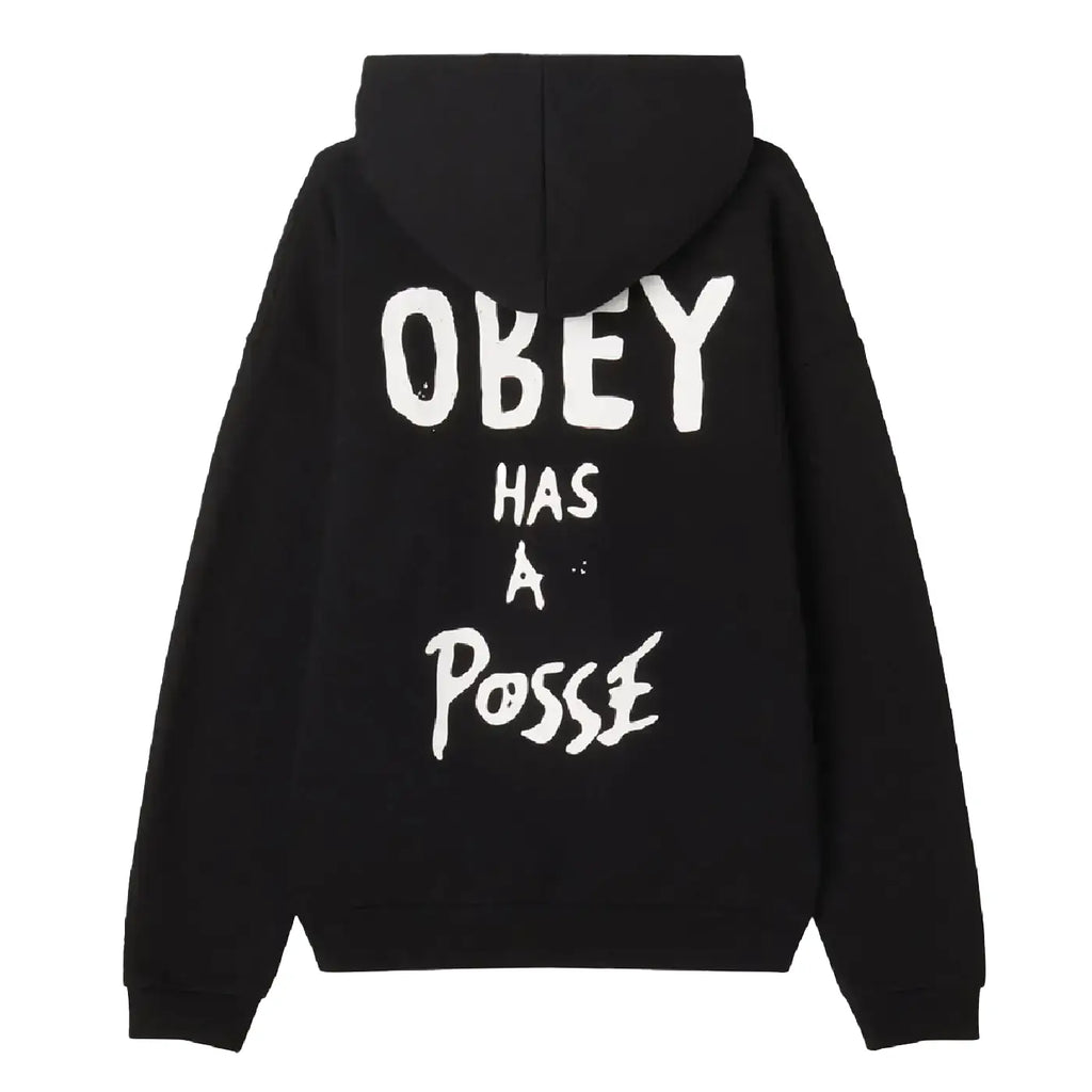 Obey Posse Extra Heavy Hoodie - Black