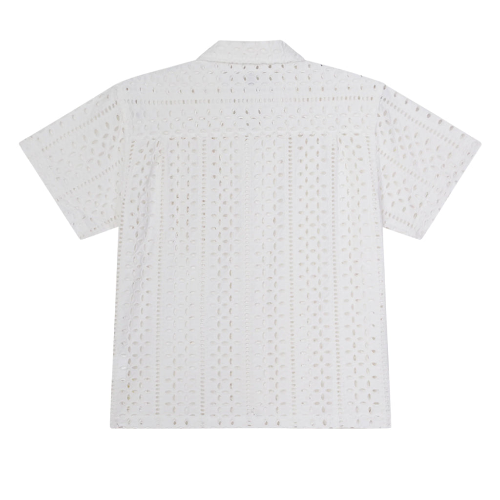 Obey Ayers Woven S/S Shirt White - Back 