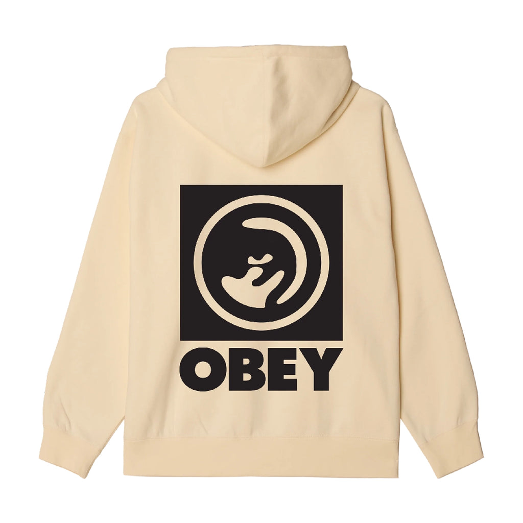 Obey Bold Eye Hoodie - Unbleached - back