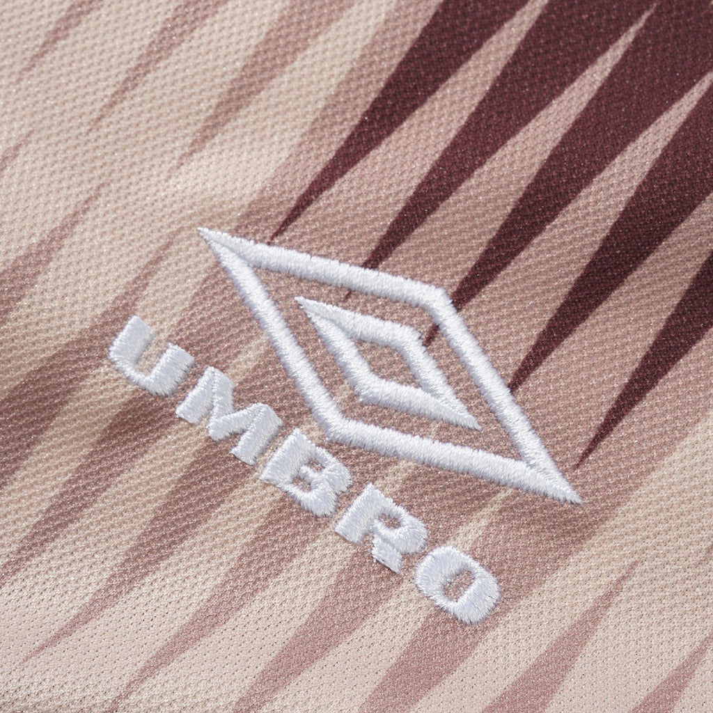 Butter Goods x UMBRO Optical Jersey - Brown / Taupe - closeup