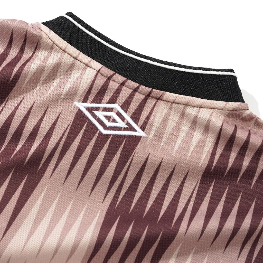 Butter Goods x UMBRO Optical Jersey - Brown / Taupe - back detail