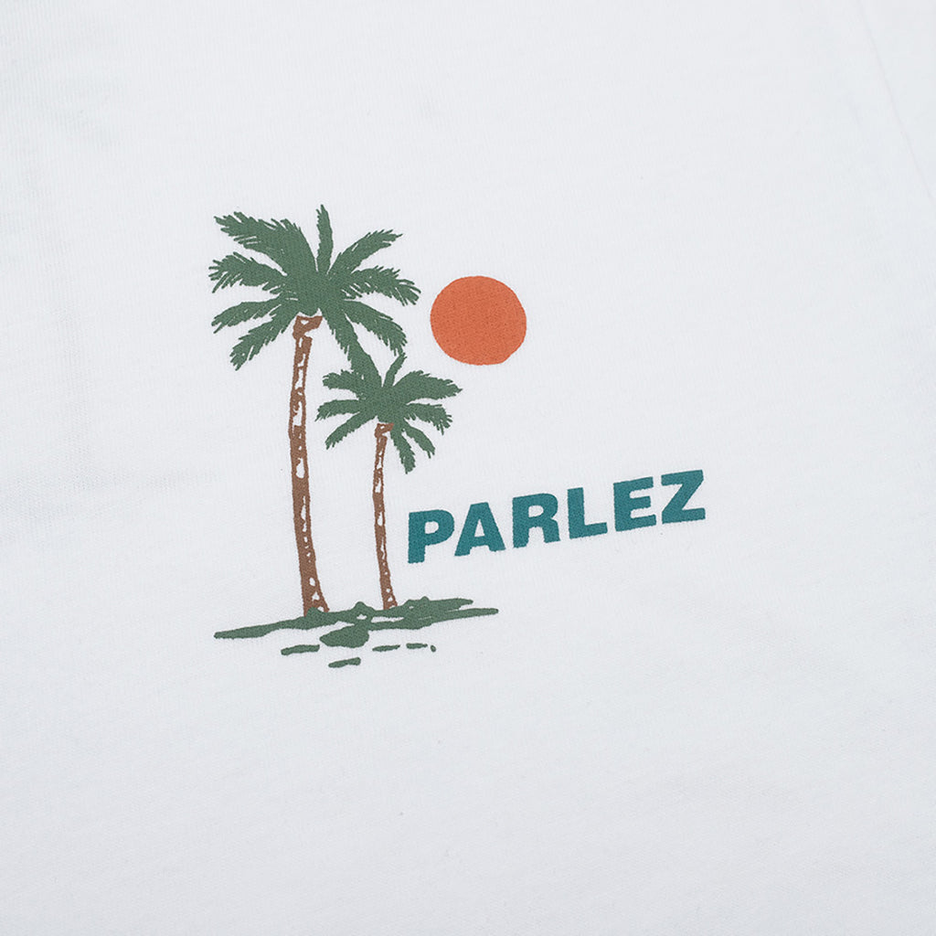 Parlez Away T Shirt - White - closeup