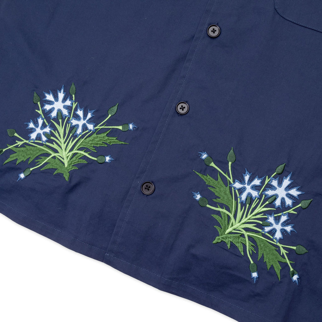 PASS~PORT Bloom Casual S/S Shirt - Navy - closeup