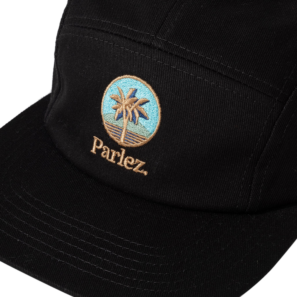 Port 5 Panel Hat in Black by Parlez | Bored of Southsea