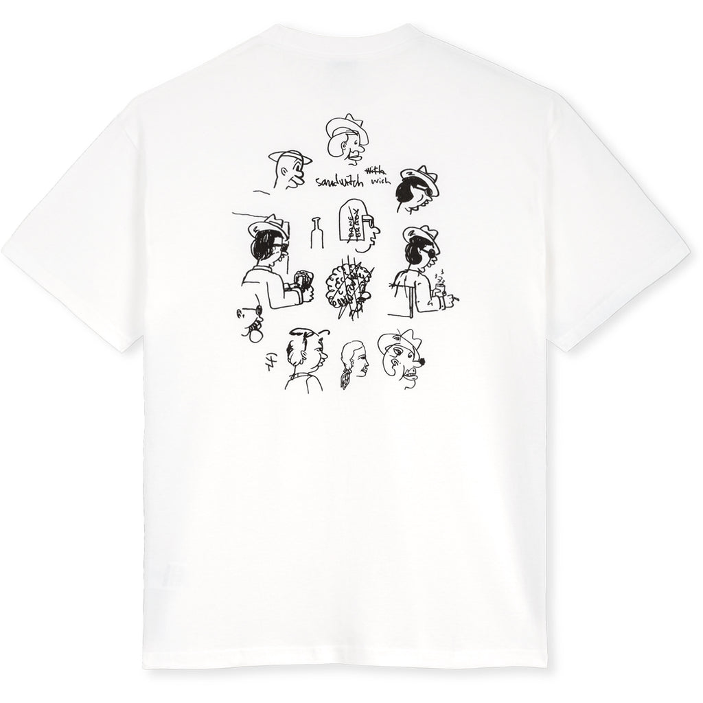 Polar Skate Co Found T Shirt - White - Back print 