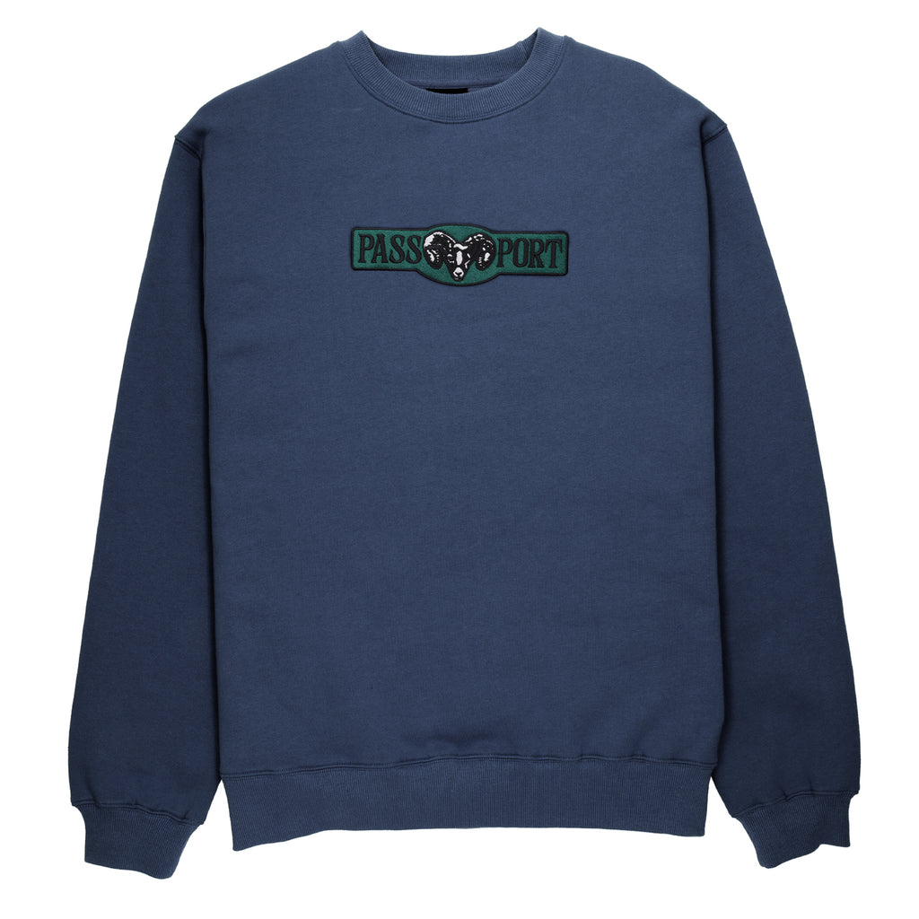 PASS~PORT Ram Crew Sweatshirt - Navy