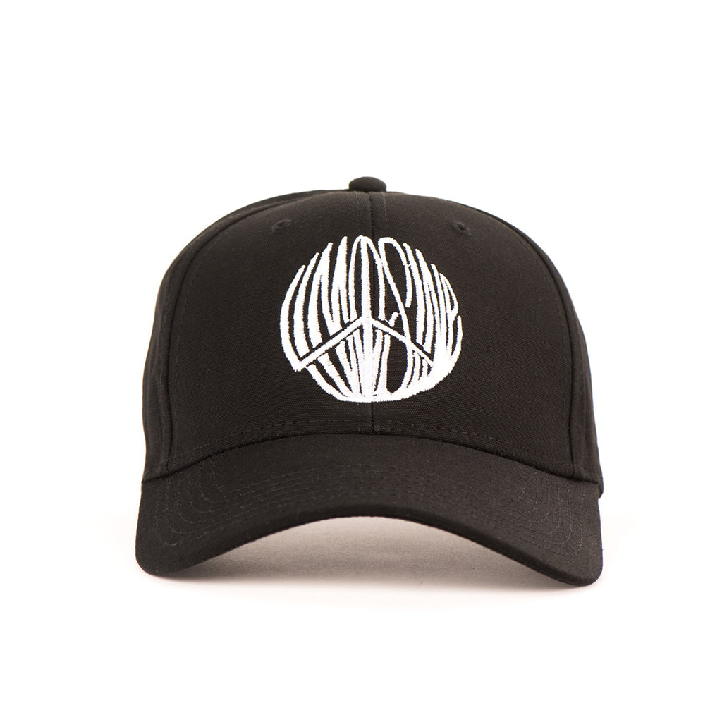 Limosine Skateboards Peace 6 Panel Cap - Black / White