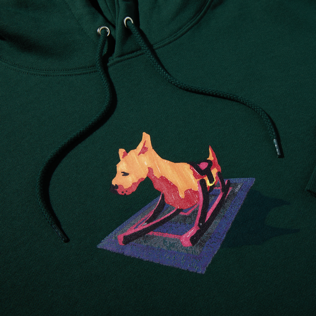 Polar Skate Co Dave Dog Hoodie - Dark Green