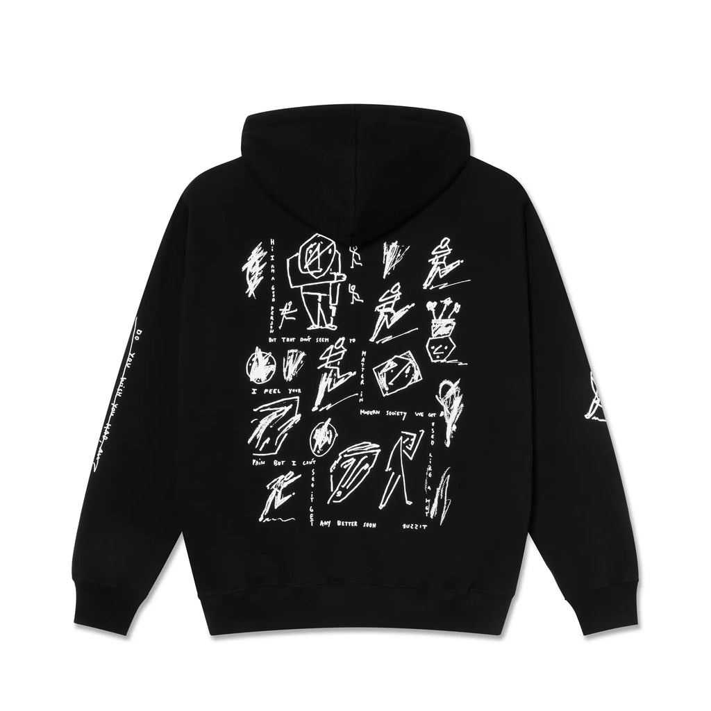 Polar Skate Co Dave Sad at Times Hoodie - Black