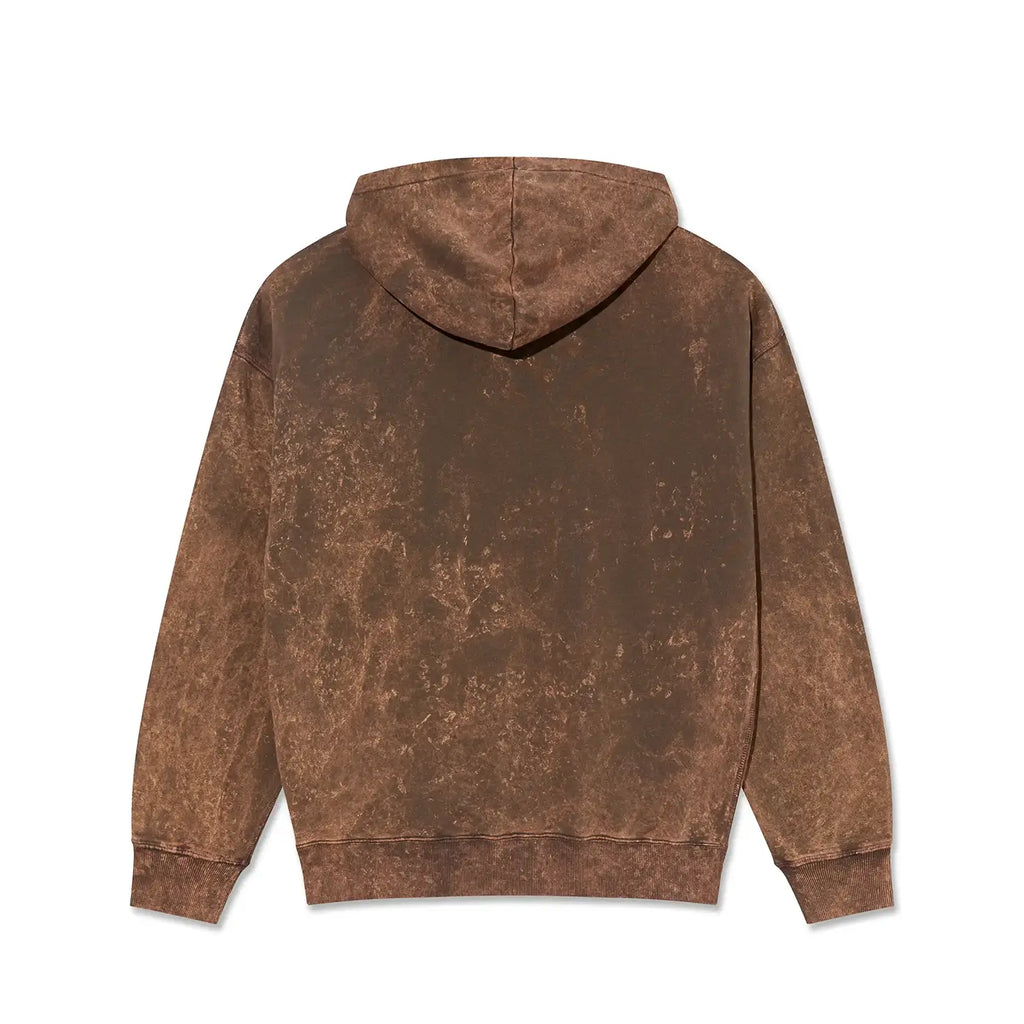 Polar Skate Co Acid Frank Surf Logo Hoodie - Brown - back