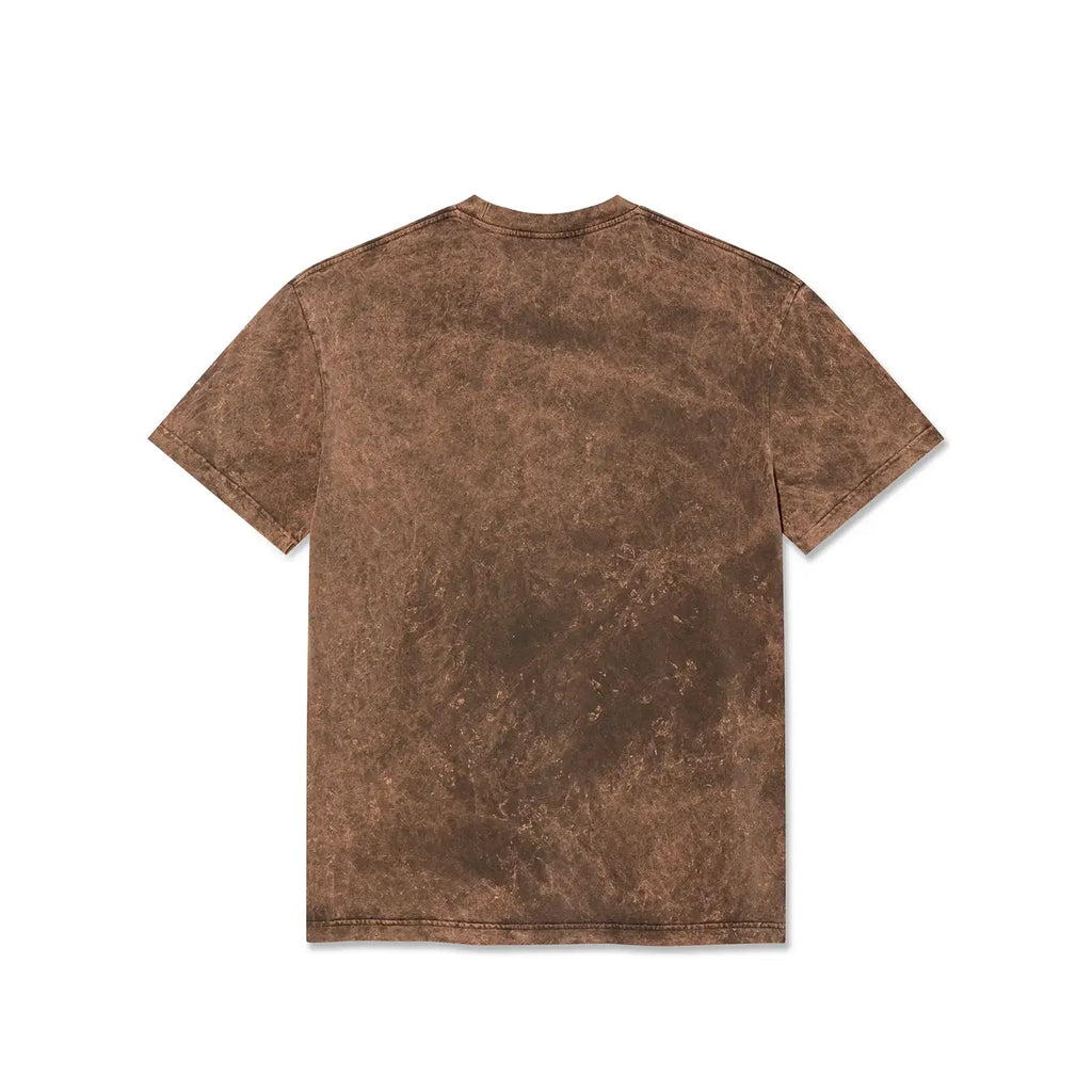 Polar Skate Co Acid Surf Logo T Shirt - Brown - back