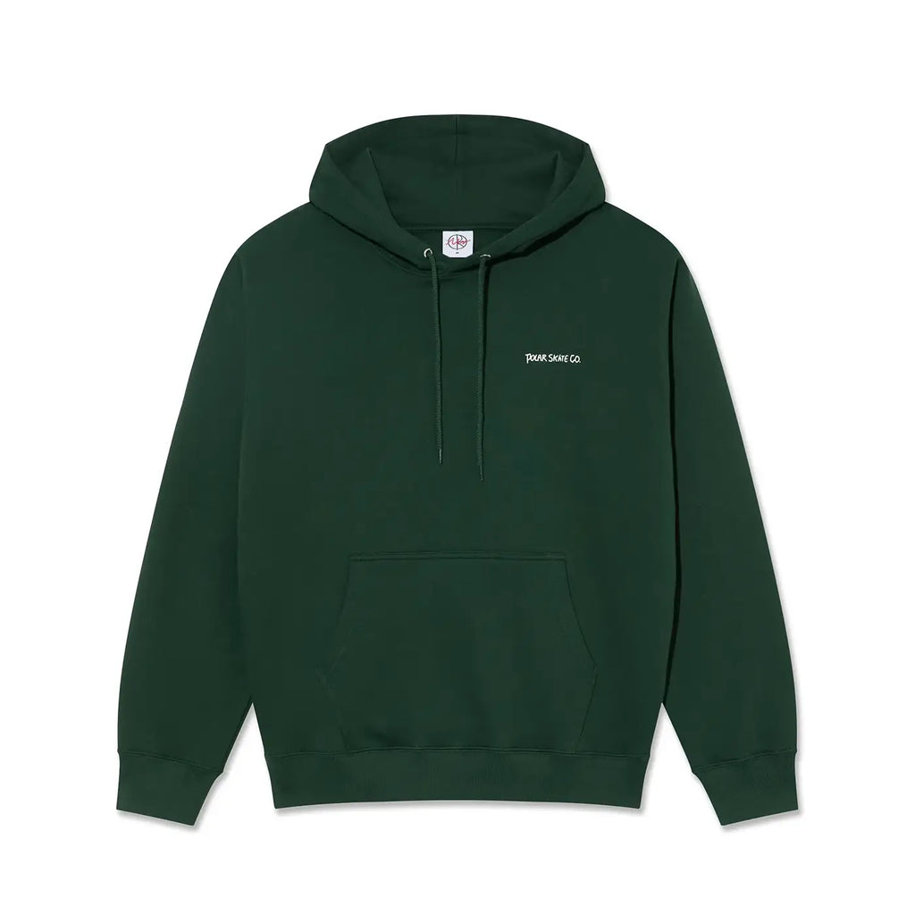 Polar Skate Co Dave Dual Living Hoodie - Dark Green - front